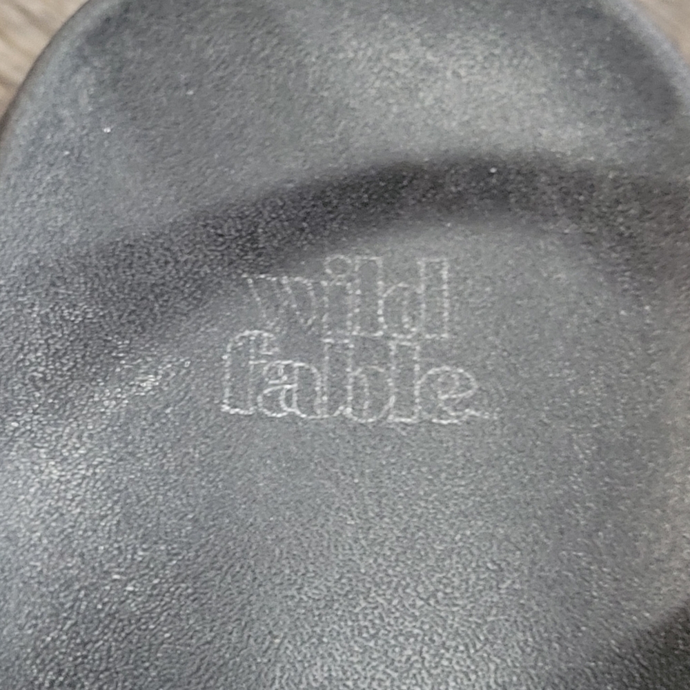 Wild Fable Black Avril Fisherman Chunky Sandals, Size 7.5 - Picture 4 of 12